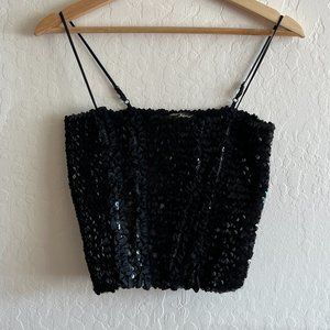 Vintage Betsey Johnson Sequined Party Camisole